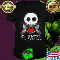 Jack skellington heart you matter shirt