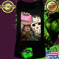 Jason voorhees and freddy krueger slashers club s Tank top