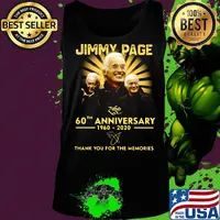 Jimmy page 60th anniversary 1960-2020 thank you for the memories signature s Tank top