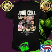 John cena 21 year of wrestling 1999 2020 thank you for the memories signature shirt