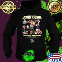 John cena 21 years of wrestling 1999 2020 thank you for the memories signature s Hoodie
