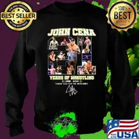 John cena 21 years of wrestling 1999 2020 thank you for the memories signature s Sweater