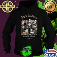 John lennon 23 years of operation 1957 1980 thank you for the memories signature s Hoodie