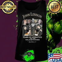 John lennon 23 years of operation 1957 1980 thank you for the memories signature s Tank top