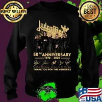 Judas priest 50th anniversary 1970 2020 thank you for the memories signatures s Sweater