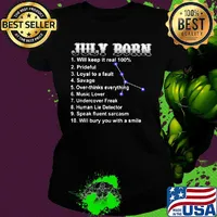 July born will keep it real 100 percent prideful loyal to a fault s Ladies tee
