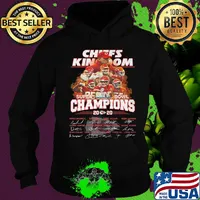 Kansas city chiefs football team super liv bowl champios 2020 players signatures s Hoodie