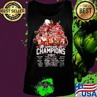 Kansas city chiefs super bowl liv champions 2020 players signatures s Tank top