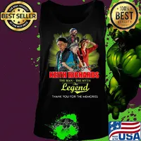 Keith richards the man the myth the legend thank you for the memories signature s Tank top