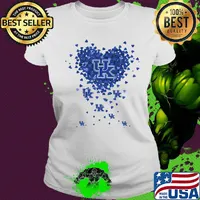 Kentucky State Thorobreds three wolves heart s Ladies tee