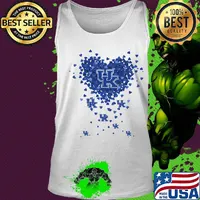 Kentucky State Thorobreds three wolves heart s Tank top