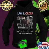 Law and order 30 years of release 1990 2020 Thank You For The Memories Signatures s Hoodie