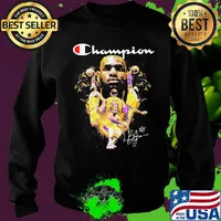 Lebron james los angeles lakers team basketball player signature s Sweater