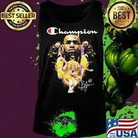 Lebron james los angeles lakers team basketball player signature s Tank top