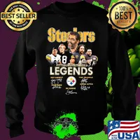 Legends pittsburgh steelers football team players signatures s Sweater