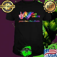 Lgbt peace love iron maiden shirt