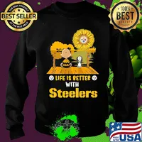 Life is better with Steelers snoopy and Chailer brown s Sweater