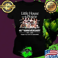 Little house on the prairie 46th anniversary 1974 2020 thank you for the memories signatures s Ladies tee