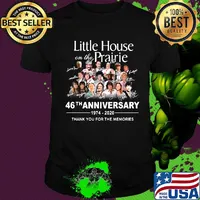 Little house on the prairie 46th anniversary 1974 2020 thank you for the memories signatures shirt