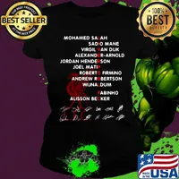 Liverpool fc mohamed salah sadio mane virgil van dijk alexander arnold jordan hederson joel matip roberto firmino s Ladies tee