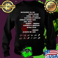 Liverpool fc mohamed salah sadio mane virgil van dijk alexander arnold jordan hederson joel matip roberto firmino s Sweater