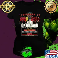 Liverpool fc the king of england premier league champions 2019 2020 league title winners s Ladies tee