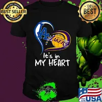 Los angeles raiders and los angeles lakers it's in my heart shirt