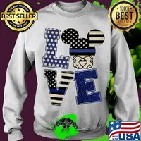 Love mickey mouse american flag happy independence day s Sweater