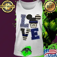 Love mickey mouse american flag happy independence day s Tank top