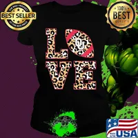 Love oklahoma sooners football leopard s Ladies tee