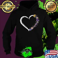 Lsu tigers football team logo heart s Hoodie