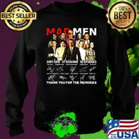 Mad men 2007 2015 07 seasons 92 episodes thank you for the memories signatures s Sweater