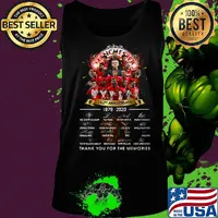 Manchester 142nd anniversary 1878-2020 thank you for the memories signature s Tank top