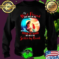 Merida mermaid my best friend may not be my sister by blood but she is my sister by heart s Sweater