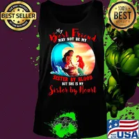 Merida mermaid my best friend may not be my sister by blood but she is my sister by heart s Tank top