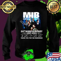 Mib men in black 24th anniversary 1997 2021 thank you for the memories signatures s Sweater
