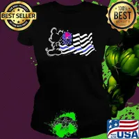 Mickey Mouse Bell Taco American flag s Ladies tee