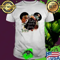 Mickey mouse faith over fear cancer awareness shirt