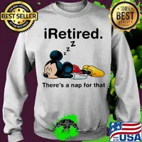 Mickey mouse sleeping i retired there's a nap for that s Sweater