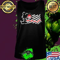Mickey Mouse Wendy American flag s Tank top