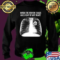 Mickey mouse when the doctor takes an x ray of my heart s Sweater