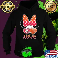 Minnie mouse love san francisco 49ers and san francisco giants heart s Hoodie