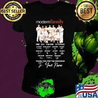 Modern family 2009 2020 11 seasons 254 episodes thank you for the memories to your name signatures s Ladies tee