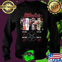 Motley crue band members signatures s Sweater