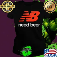 Nb need beer logo s Ladies tee