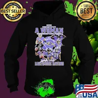 Never underestimate a woman who understands football and loves baltimore ravens players signatures s Hoodie