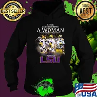 Never underestimate a woman who understands football and loves lsu tigers logo s Hoodie