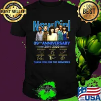 New girl 09th anniversary 2011 2020 thank you for the memories signatures shirt