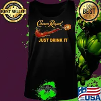 Nike logo crown royal just drink it s Tank top