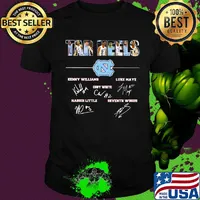 North carolina tar heels signatures shirt